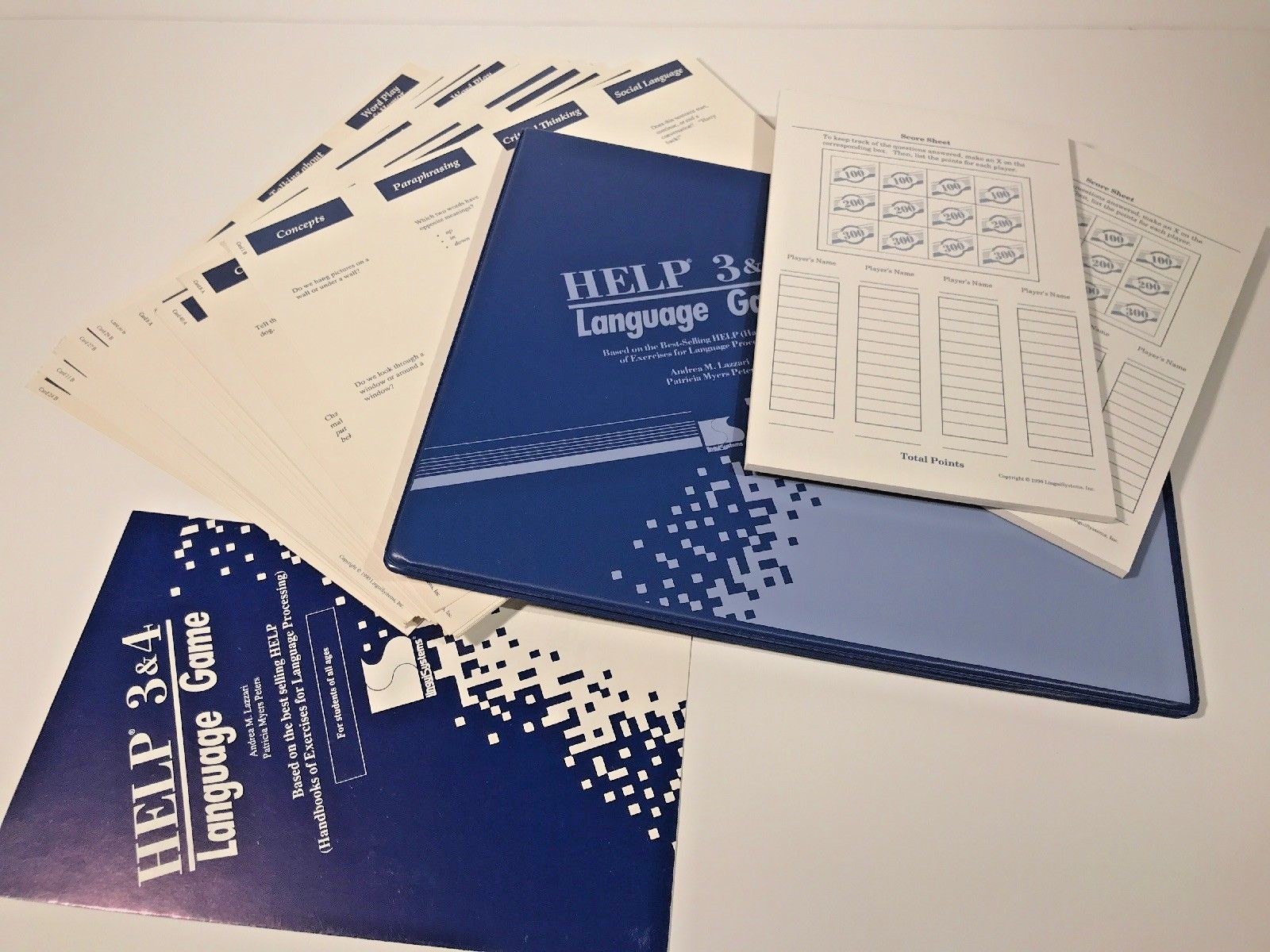 HELP Language Game 3 & 4 1990  Andrea Lazzari & Patricia Myers Peters