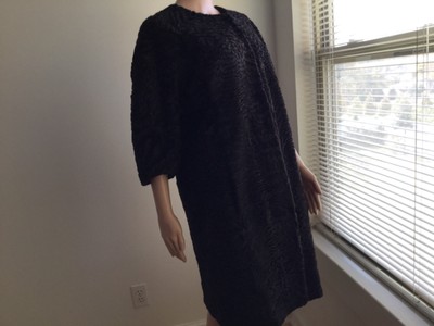 Marni chocolate brown lamb Fur Coat size it 40