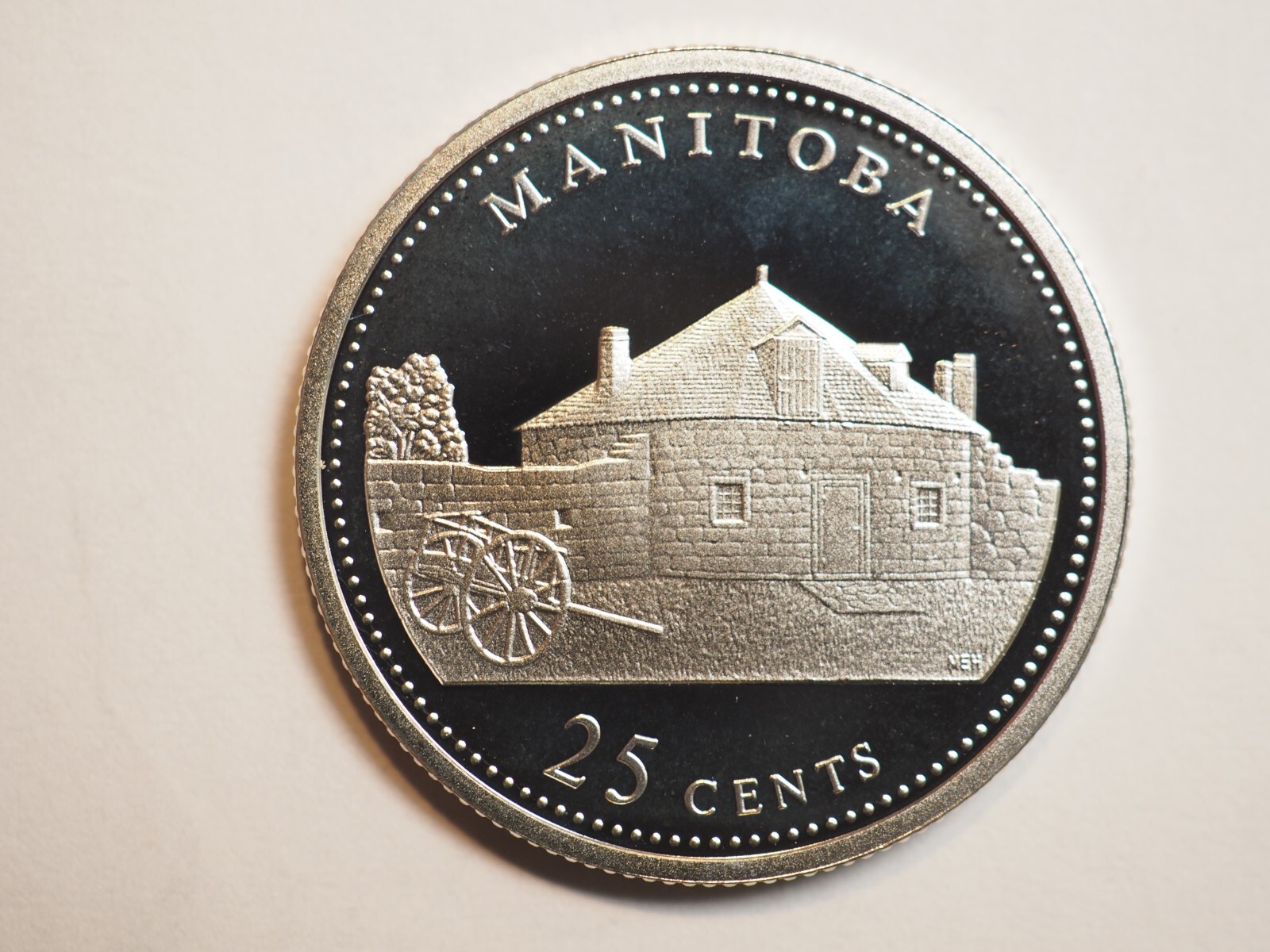 1992 CANADA MANITOBA Proof Silver 25 Cents Coin V1768 | eBay