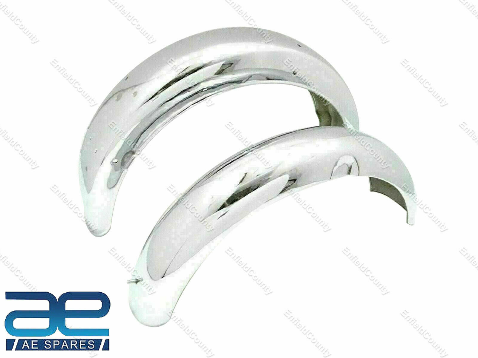 For BSA A10 Road Rocket Mudguard Set Chrome With Stays 1956 Model 