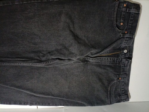 LEVI’S 550 w38l30 black denim Levi's 550 38 X 30 Big and Tall Mens Black Tapered Leg