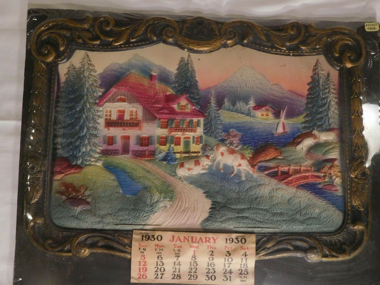 (未使用･未開封品)　Tag und Nacht [Import allemand] p1m72rm RARE! Vintage 1930 Unused German Plastic DEEP Embossed