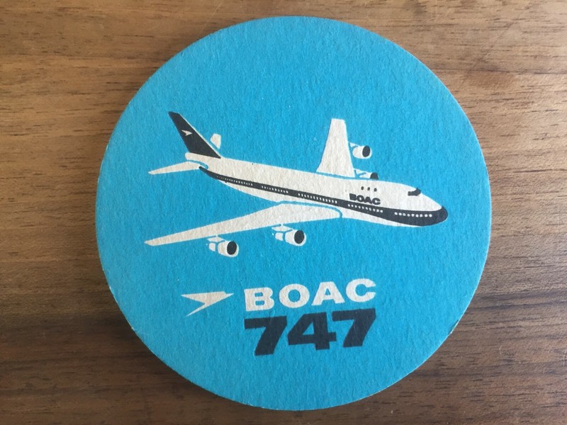 Boeing, Boac 747, Sous Bock En Carton