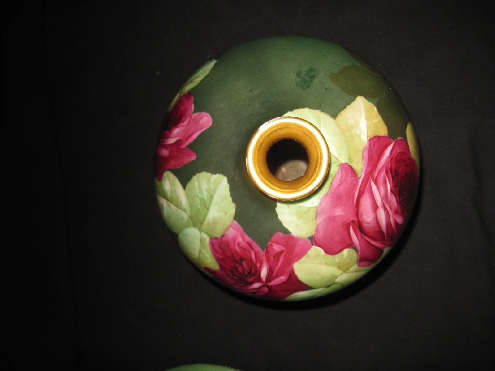 Antique Ginori B Firenze Ware Italy Roses Vase 0203 Artist Signed P. Doncirbari