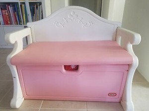 Little Tikes Vintage Pink And White Victorian Toy Chest Toys
