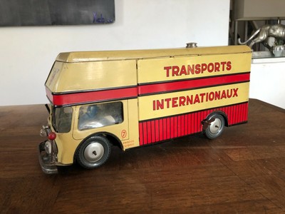 Lot De 5 Véhicules Joustra à Restaurer - Camion, Pelle, Motos, Voiture - Filoguidé