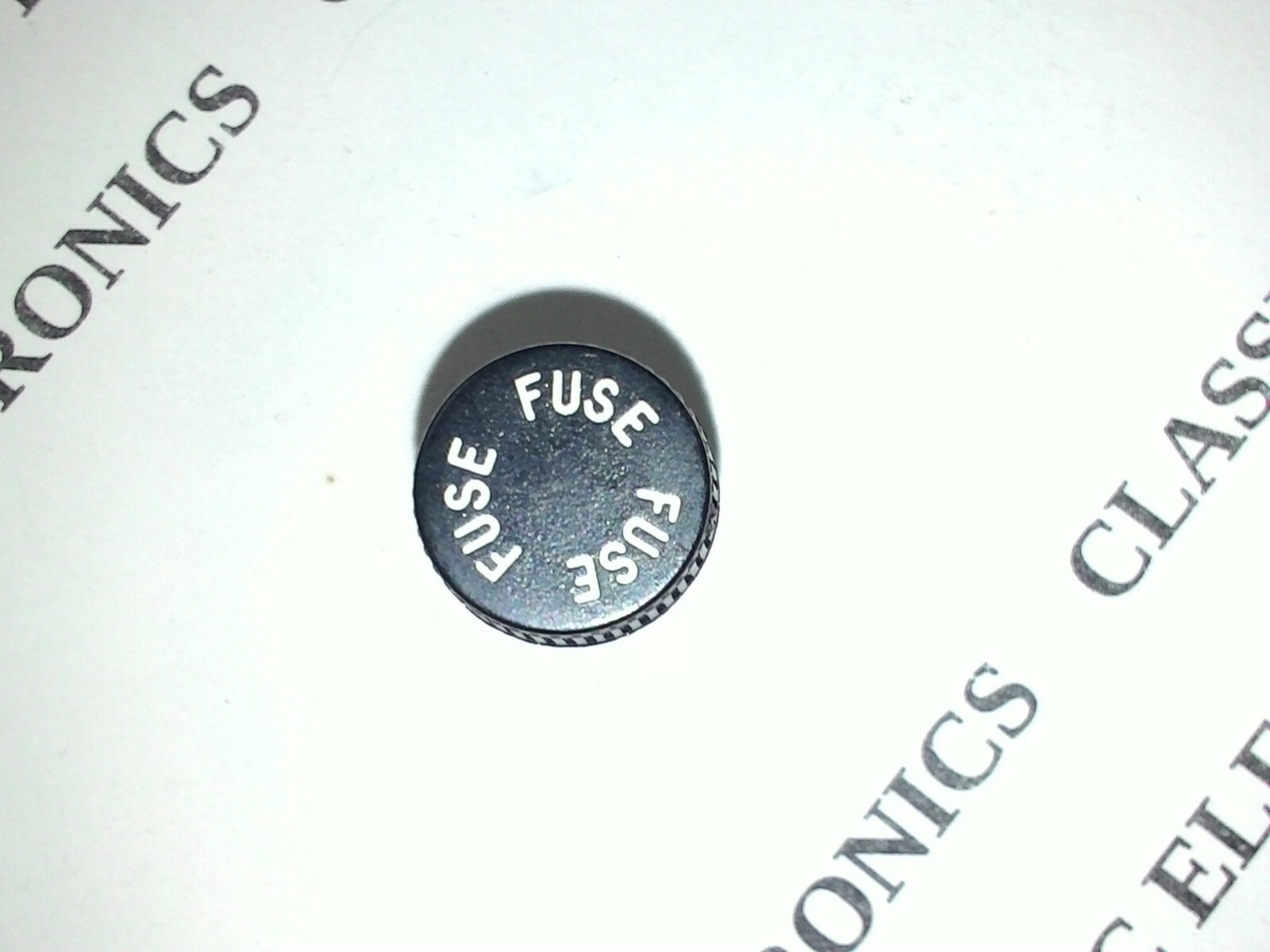 Littlefuse 345 Series Replacement Knob Fuse Holder Cap 3AG Black USA Seller