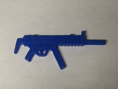 1993 GI JOE KEEL HAUL v2 Sub Machine Gun Hasbro Original Part Blue