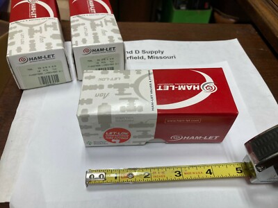**Box of 10**, HAM-LET 3002005, 3/8'' Tube OD x 3/8'' MPT Stainless Steel Fittings