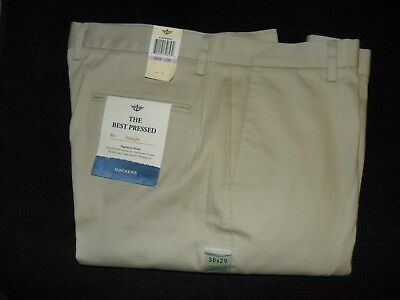 New Mens Best Pressed Dockers Cloud Color Casual Pants 38x29 W/Tags MSRP-$62