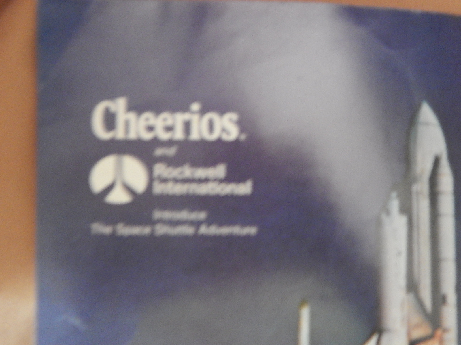 The Space Shuttle Adventure booklet from Cheerios and Rockwell International