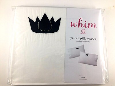 WHIM Martha Stewart Collection Paired Standard Pillowcase Set - Crown