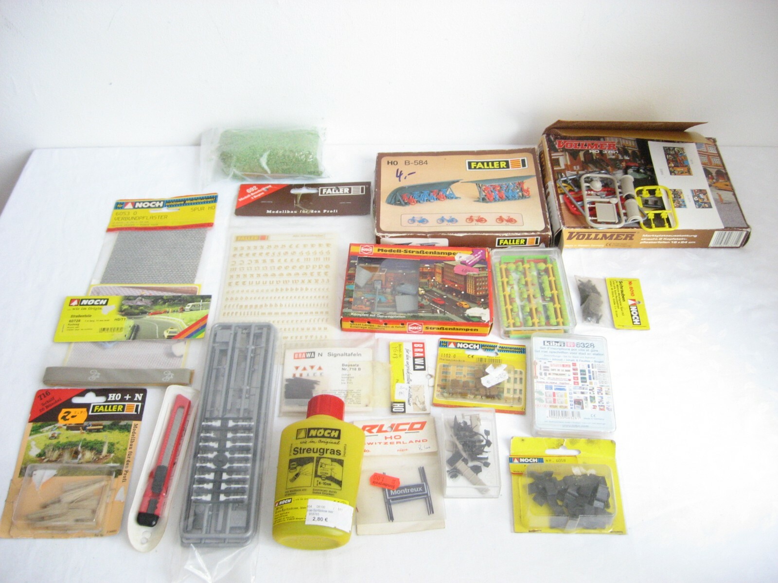 VJ108* FALLER Vollmer Noch H0 Konvolut Ausschmückungsteile Landschaftgestaltung