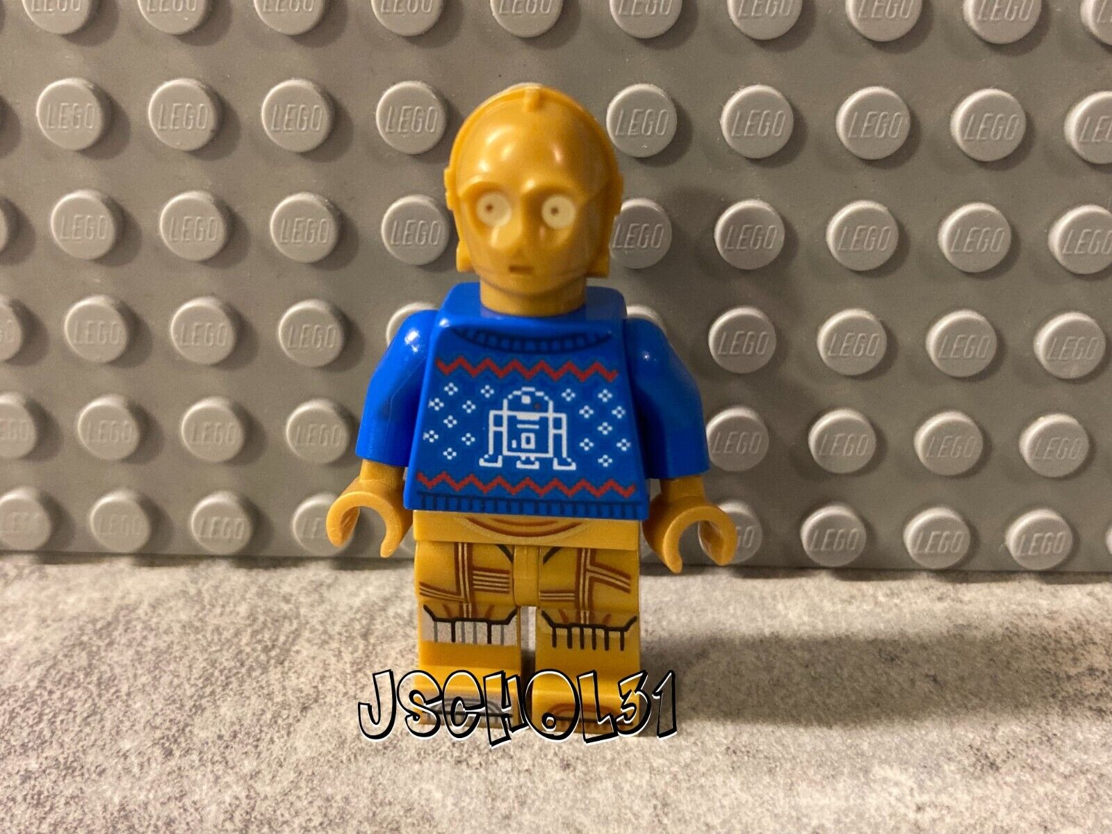 Figure:Ugly Sweater C-3PO (75340):LEGO Star Wars Minifigures Lot - Battle Droids, Astromechs, R2-D2 - You Pick!