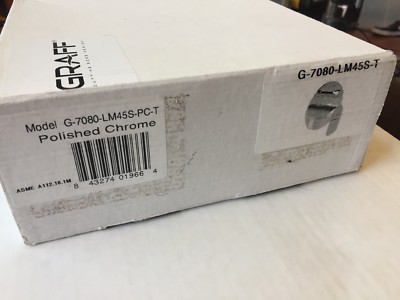 Graff G-7080-LM45S-PC-T Phase Pressure Balancing Valve Trim w/Handle & Diverter