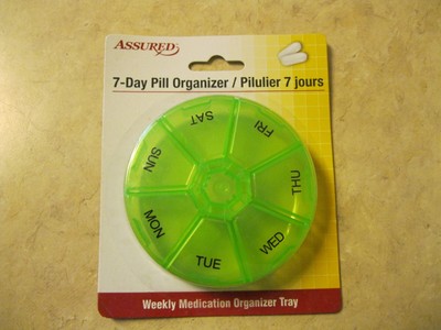Assured Weekly Pill Organizer Case, 7 Day Pill Box Organizer