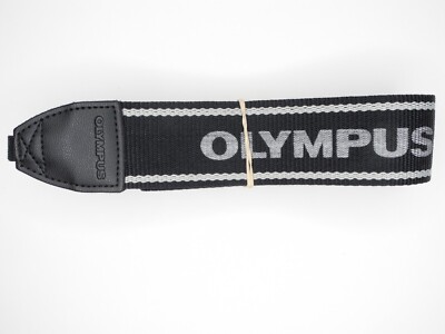 Olympus 1 1/2'' Black / Silver Genuine Camera Neck Strap