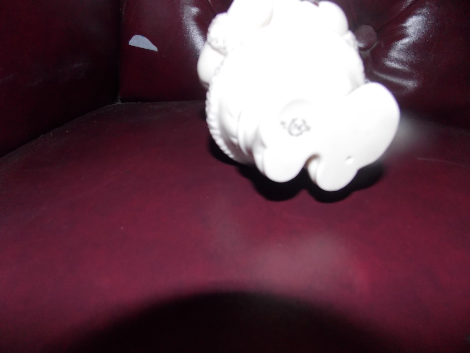 Lenox christmas SANTA Figurine W Toy Train  with GOLD ACCENTS