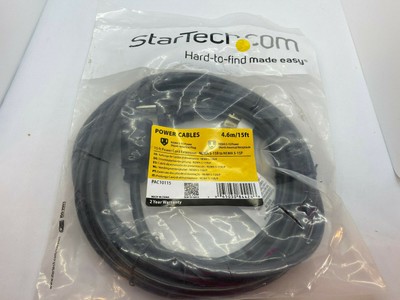 StarTech.com Power Cables 4.6m/15ft each Nema 5-15R to 5-15P North American Plug