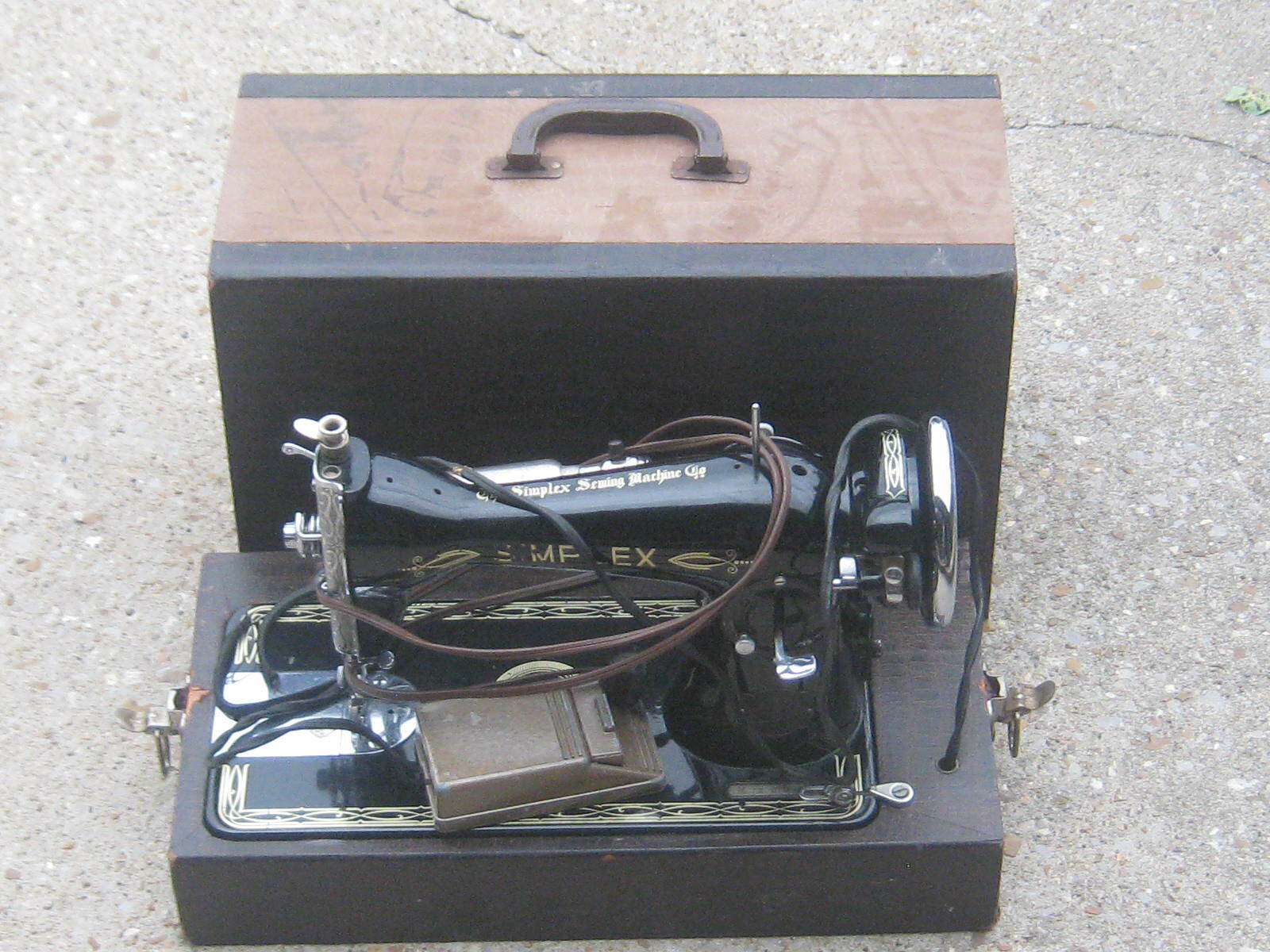 50s-60s USA製 WlLSON damaged cut and sewn Antique improved new Wilson treadle sewing machine For Parts