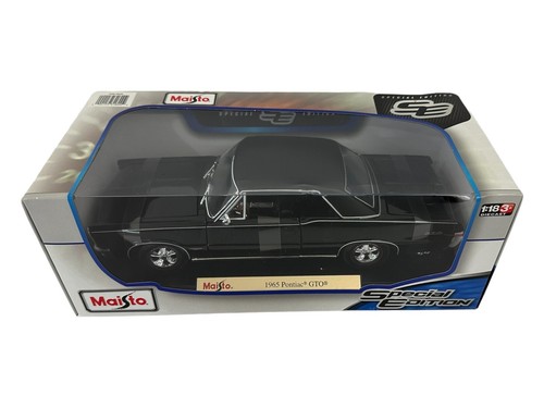 Maisto 1965 Pontiac GTO Black Hurst Edition Diecast 31885 1