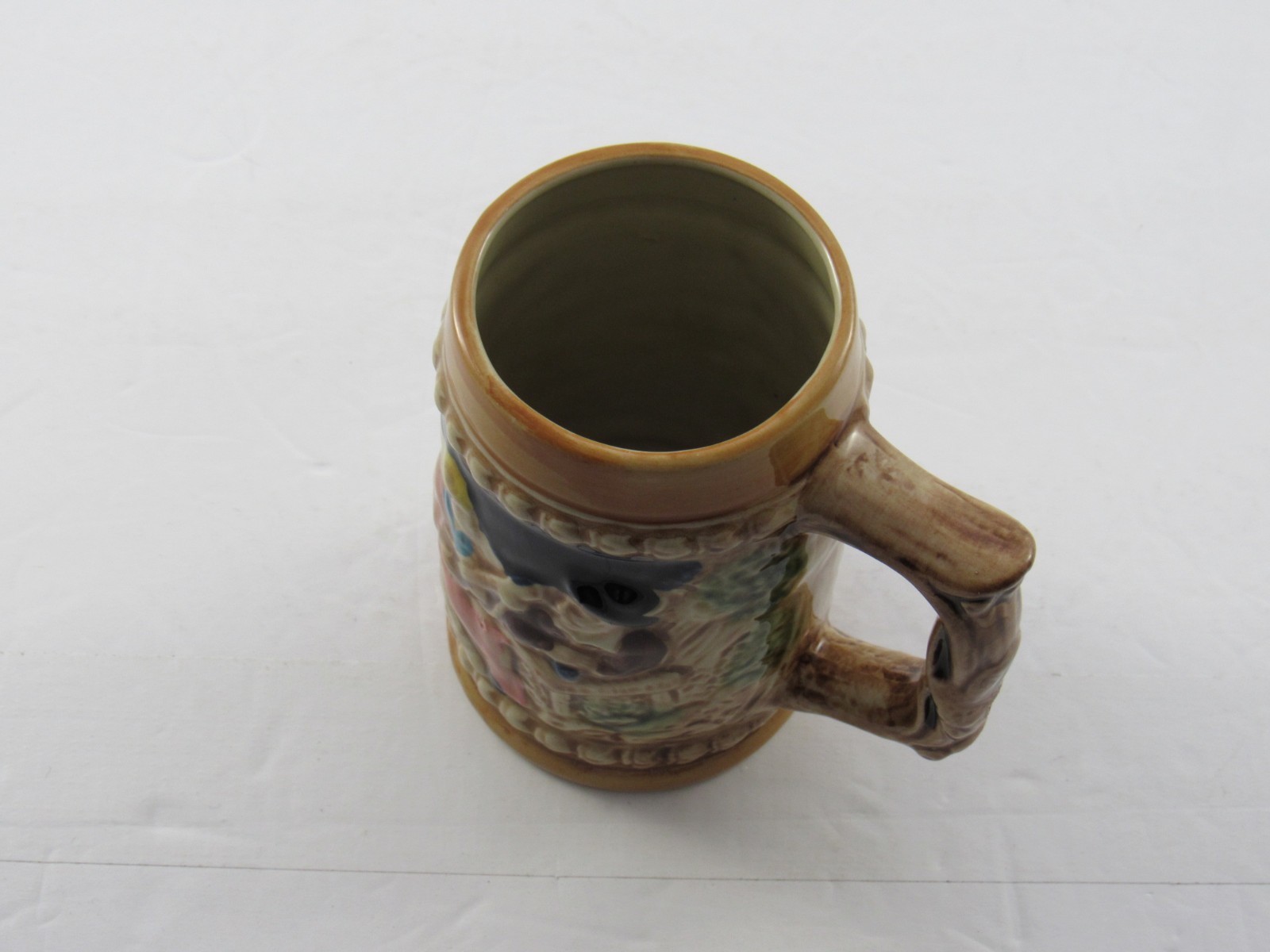 Vintage Hand Painted LEGO? Bavarian Beer Stein Mug : Made in Japan