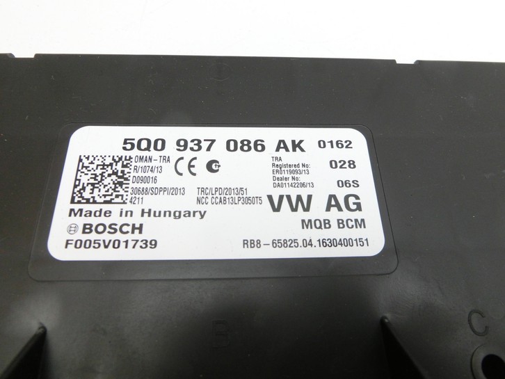 VW Golf VII 7 Variant 13-17 Steuergerät ECU SG Bordnetzsteuergerät MQB BCM VW Golf VII 7 Variant 13-17 09.05.2016... Vorschau 2