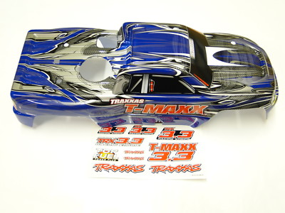 NEW TRAXXAS T-MAXX 3.3 Body Blue Supersized RX5B