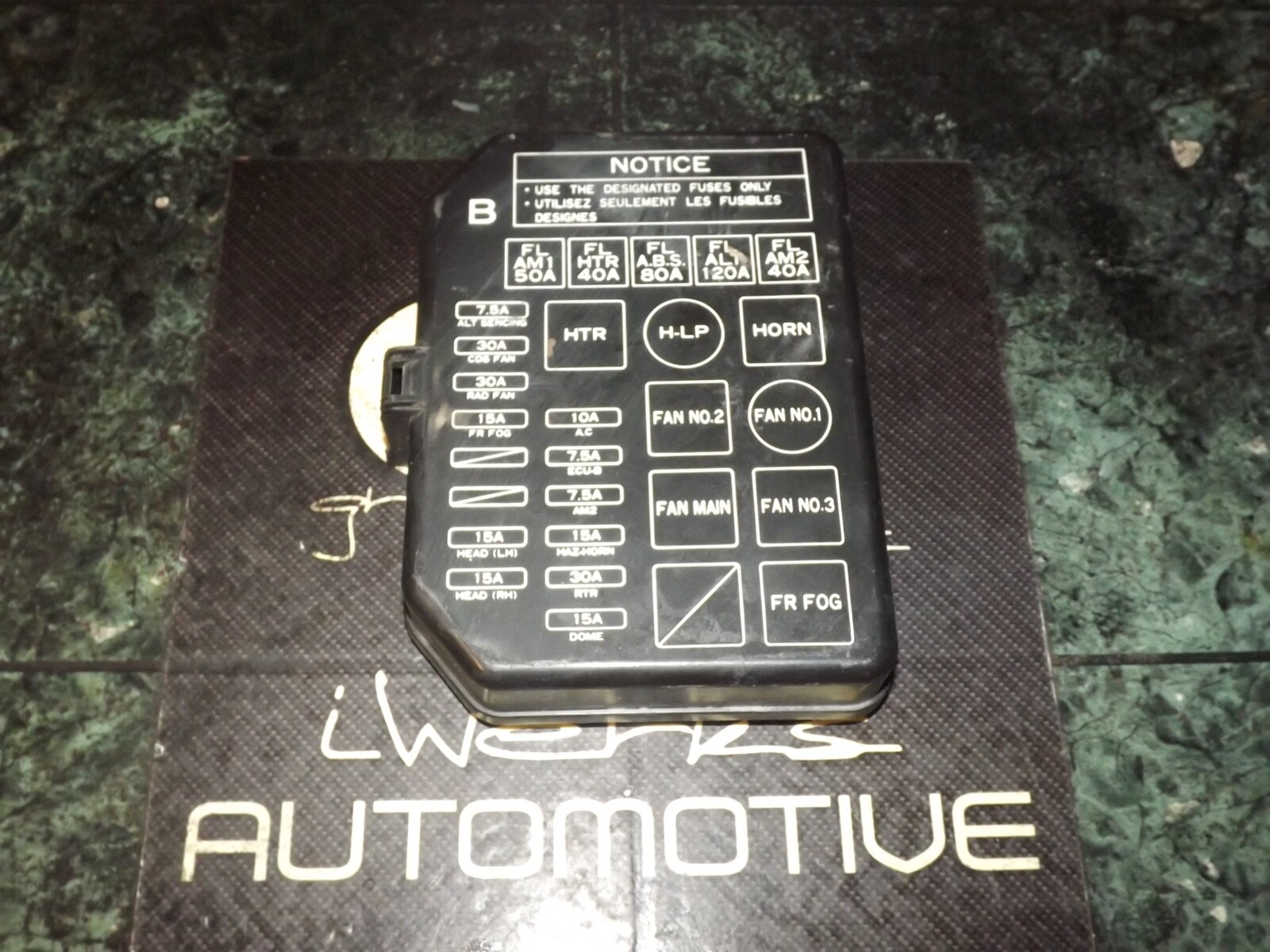 OEM 91-95 USDM Toyota MR2 W20 front trunk bay fuse panel