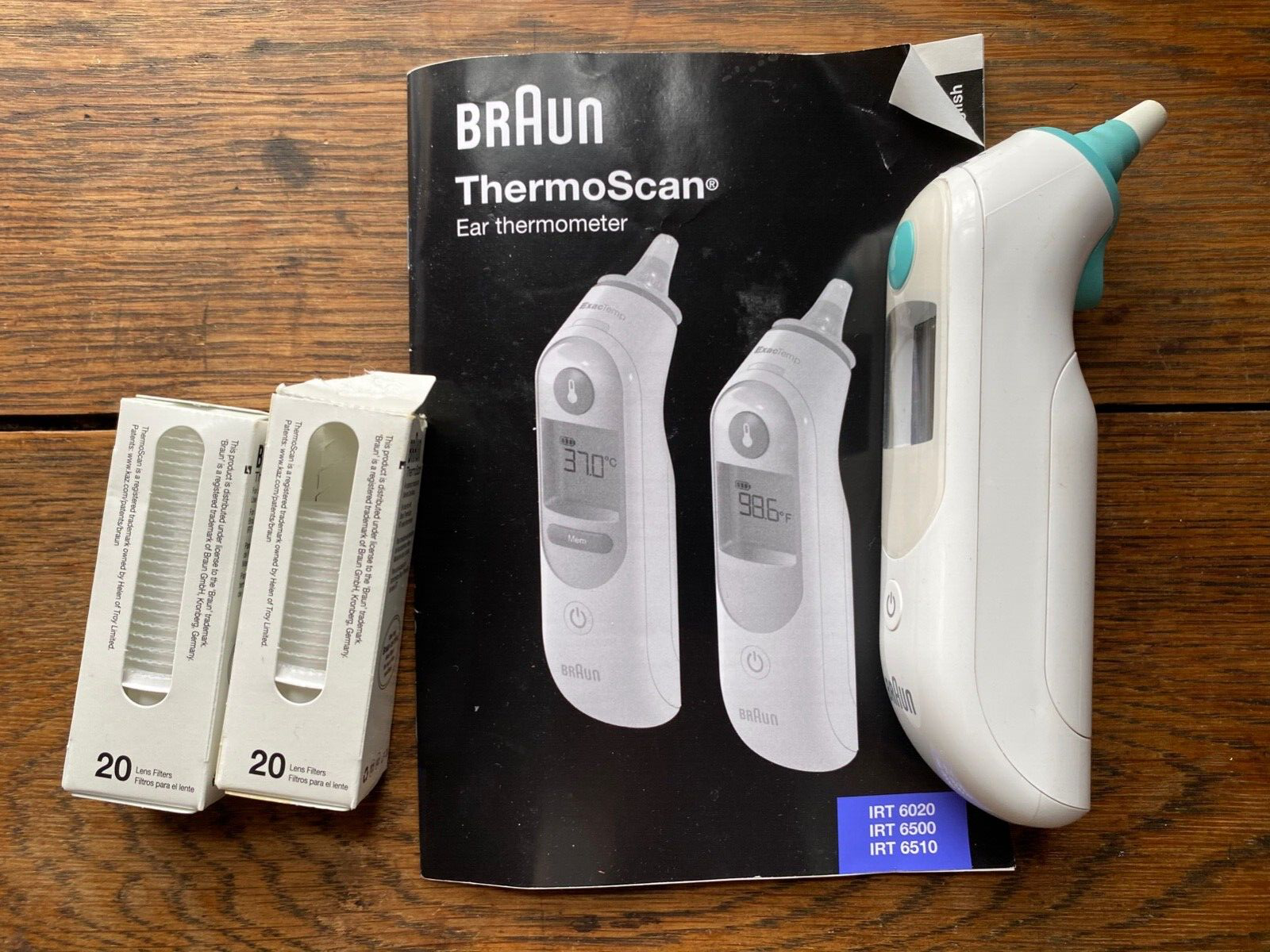 Braun Thermoscan Ear thermometer IRT 6020/6500/6510 plus covers