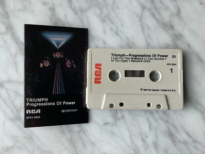 Triumph Progressions Of Power CASSETTE Tape Orig. 1980 RCA AFK1-3524 RARE! OOP!