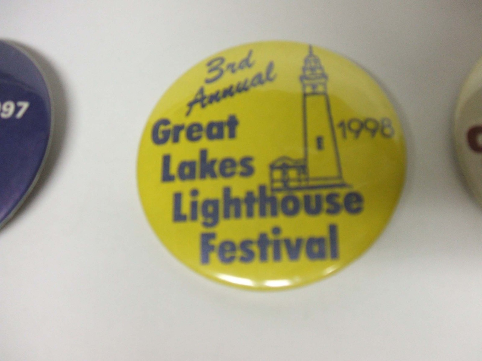 6 Buttons from the Great Lighthouse Festival - Pin on your hat or shirt