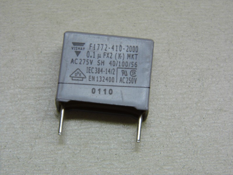 Lot X4 : Condensateur 100nf 0.1ÂµF 0.1mf 275vac 10% Class X2 Mkt F1772-410-2000