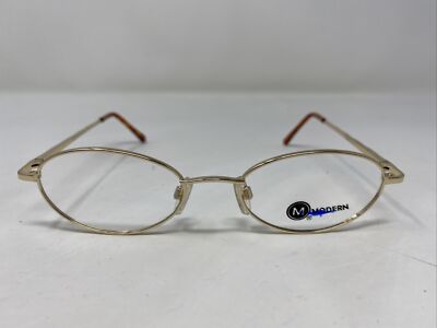 Modern BETH GOLD 53-18-135 Metal Full Rim Eyeglasses Frame KJ62