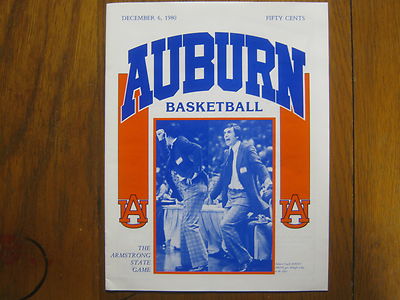 1980  AUBURN/Armstrong State Men's  Basketball  Program (SONNY  SMITH/KEITH TYE)