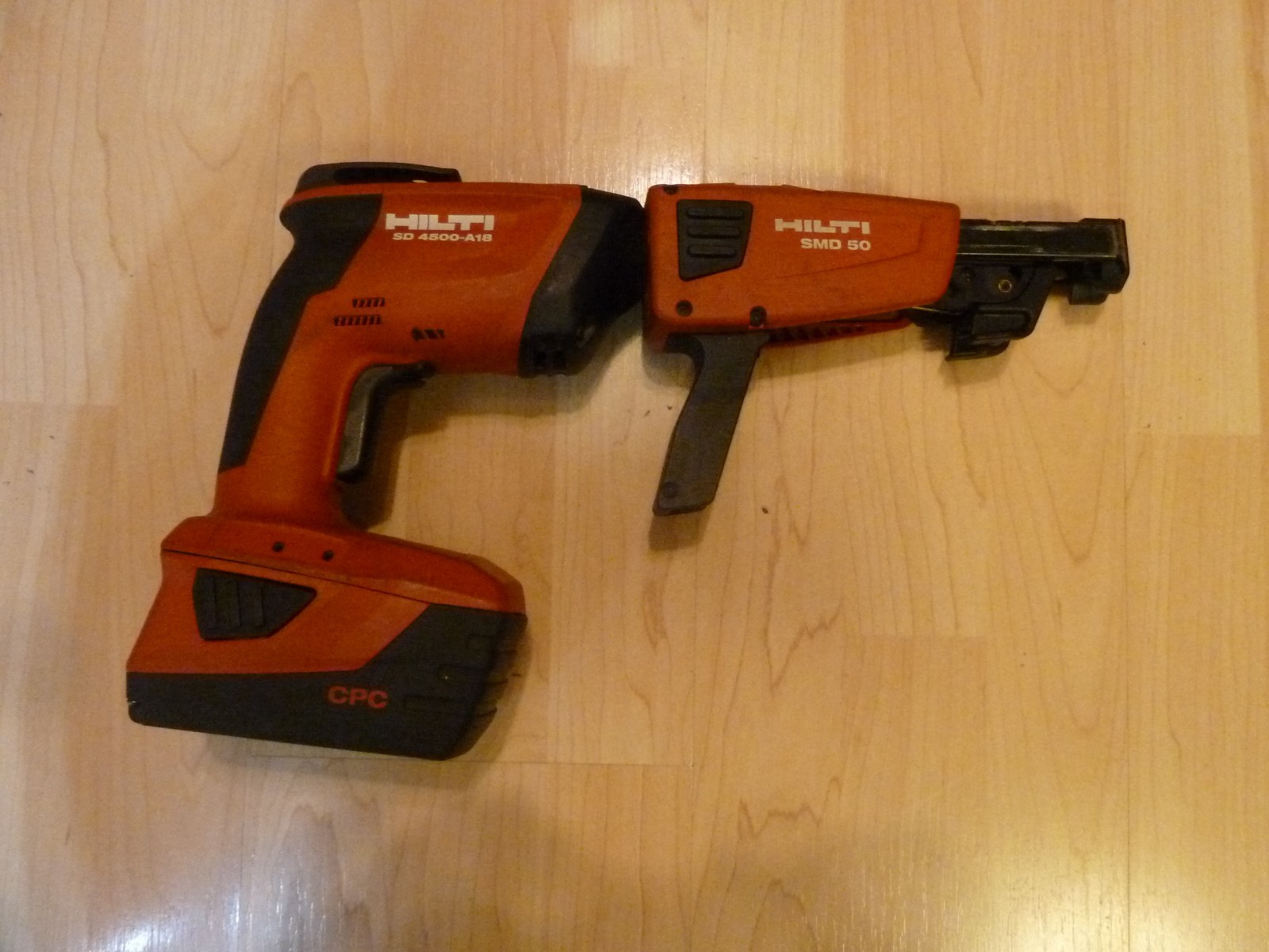 Hilti SD 4500-A18 Cordless drywall CREW DRIVER & SMD 50 maga &3.3 ah  battery