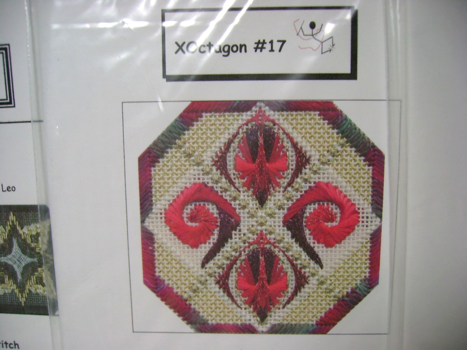 4 Kick Back & Stitch Needlepoint Patterns XOctogon & 3 Star Gazing Terry Gifford