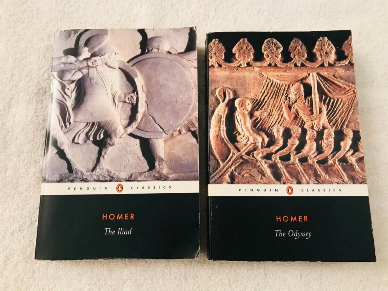 Lot 2 Homer Trade Size PB Book The Iliad/Odyssey (Penguin Lot 2 Homer Trade Size PB Book The Iliad/Odyssey (Penguin