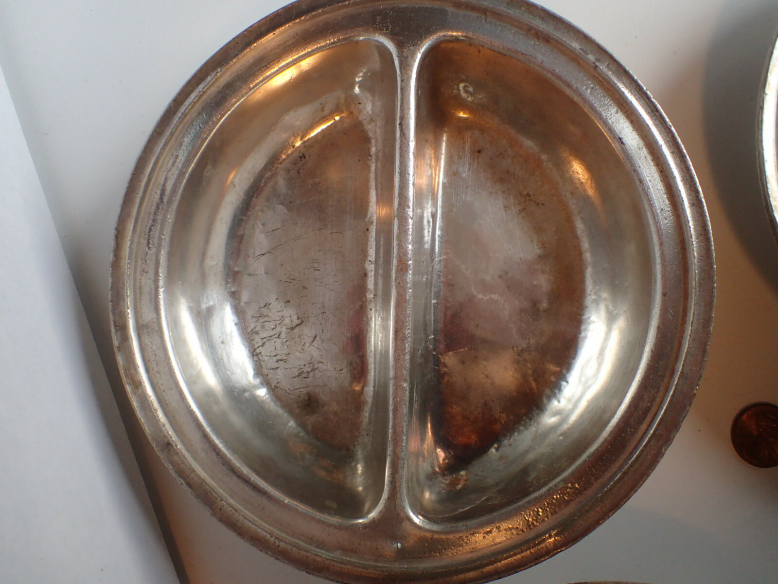 LOT Vtg International Silver Co soldered silverplate bowl Methodist Hospital WWI