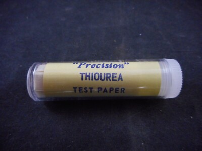 PRECISION LABORATORIES Disposable THIOUREA Litmus Paper Testing 100 Strips/Vial