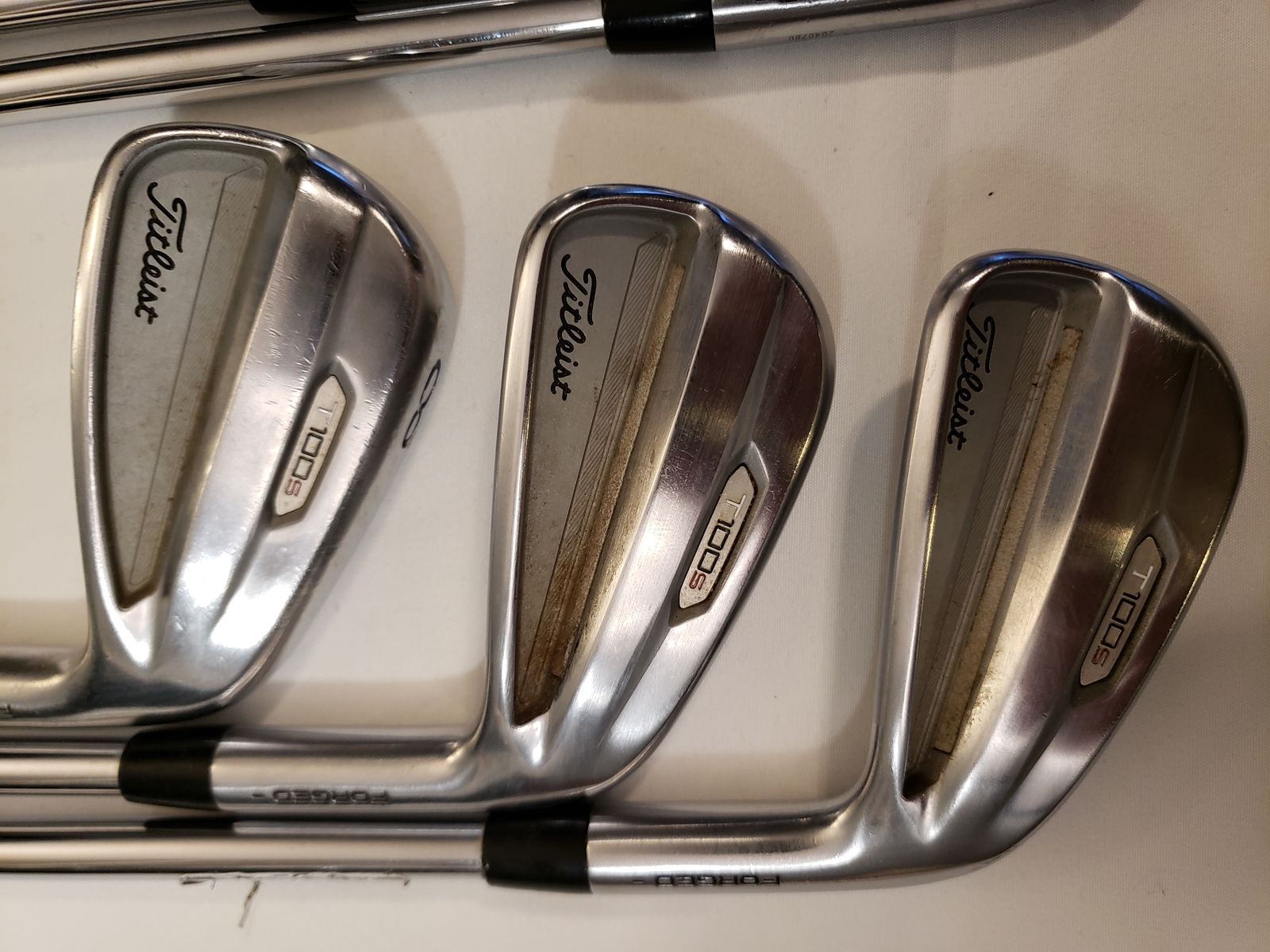 Used Titleist T100s 2021 Iron Set (6-PW, GW) 6 Irons - TT AMT White Stiff - RH