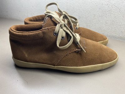 Men's Vans Surf Siders Leather Faux Fur 