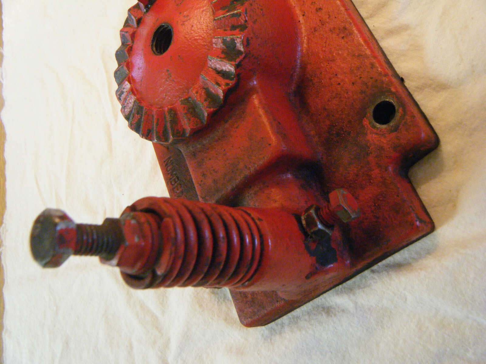 Troy-Bilt Horse Tiller Transmission Cover PN#1003 w. Neutral plunger, spring