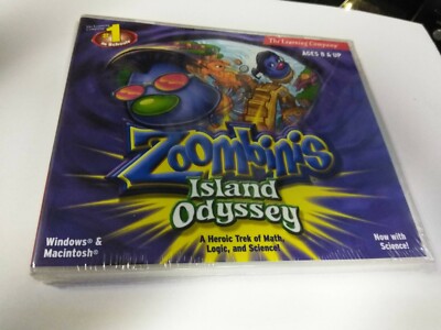 NEW ZOOMBINIS: ISLAND ODYSSEY - Mac/Windows PC Game CD 2002 THE LEARNING COMPANY
