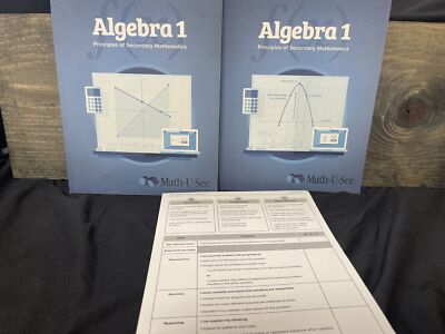 Algebra 1 Principles of Secondary Mathematics instructor set books A&B