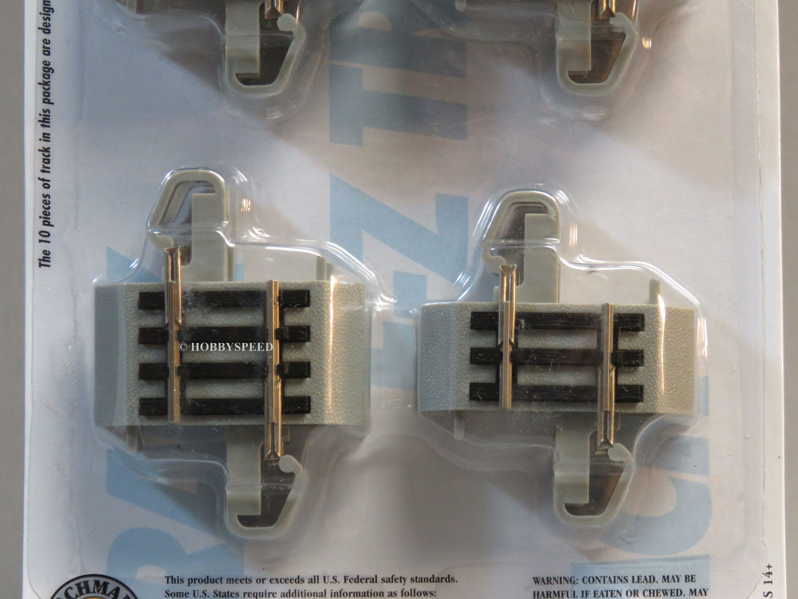 BACHMANN E-Z TRACK HO ASSORTED STRAIGHT SECTIONS (10) nickel silver BAC44592 NEW