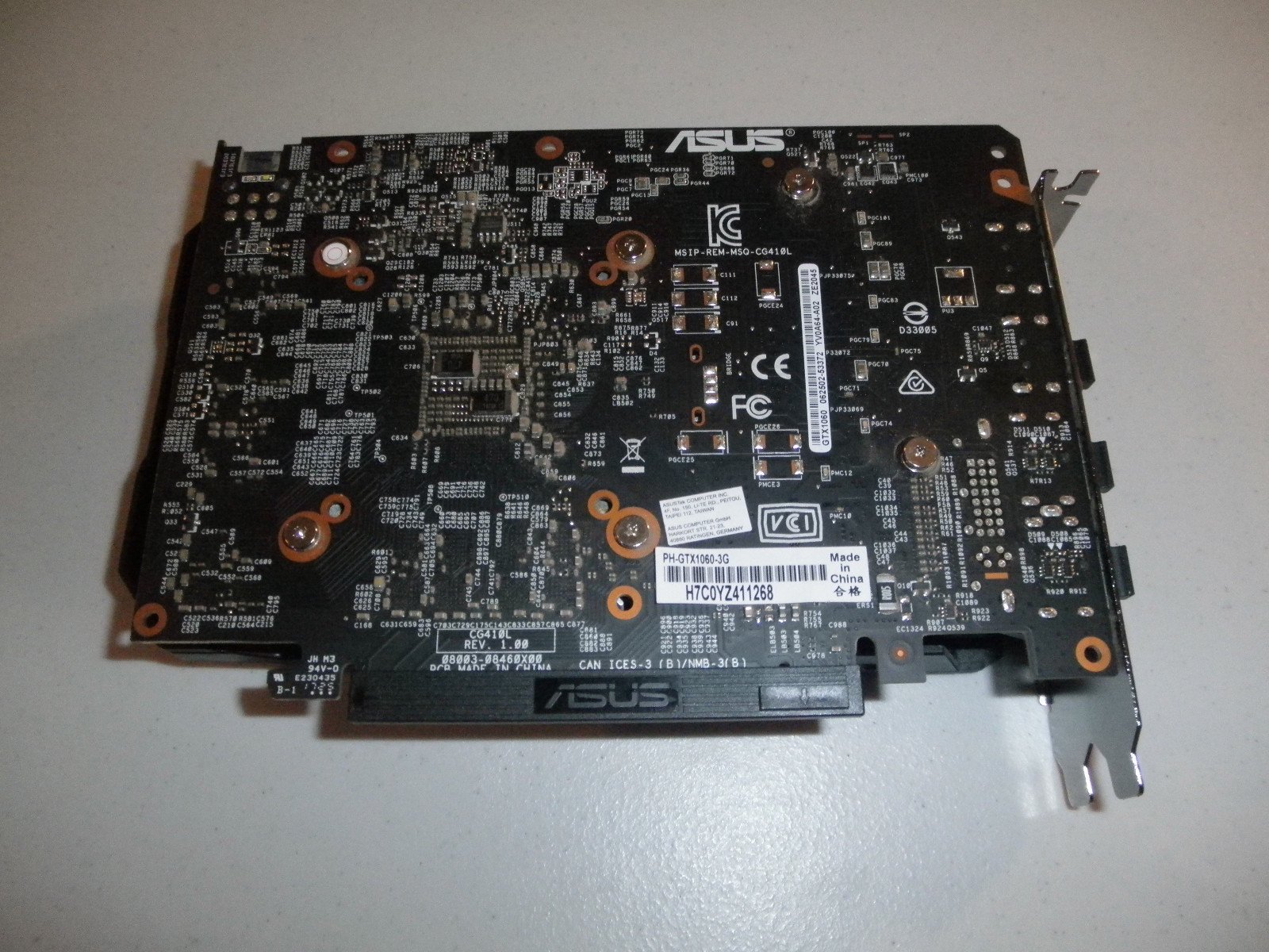 ASUS Geforce GTX 1060 3GB Graphics Card - Used