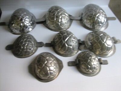 8 Ancien moule à Chocolat Coquille Oeuf Letang & Matfer