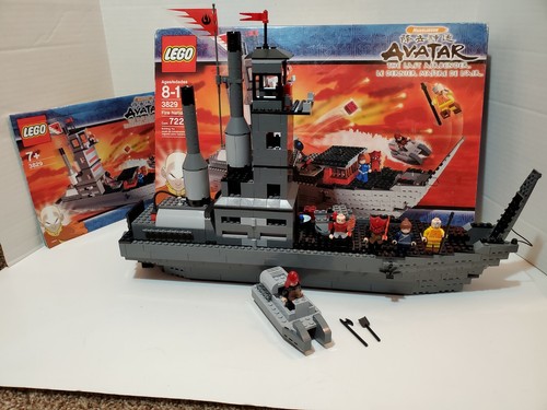 avatar the last airbender fire nation ship set lego 3829