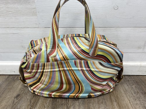 Paul Smith Multicolor Leather Swirl Shoulder Bag large | eBay